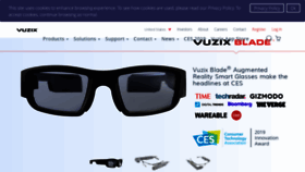 What Vuzix.com website looked like in 2019 (5 years ago)