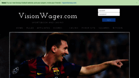 What Visionwager.com website looked like in 2019 (5 years ago)