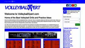 What Volleyballxpert.com website looked like in 2019 (5 years ago)