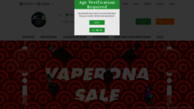 What Vaperona.com website looked like in 2019 (5 years ago)
