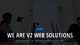 What V2websolutions.com website looked like in 2019 (5 years ago)