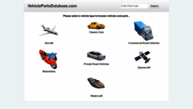 What Vehiclepartsdatabase.com website looked like in 2019 (5 years ago)