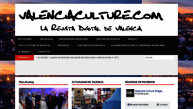 What Valenciaculture.com website looked like in 2019 (5 years ago)