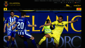 What Villarrealcf.es website looked like in 2019 (5 years ago)