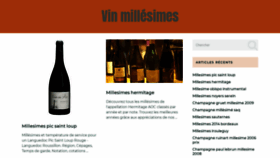 What Vin-millesimes.com website looked like in 2019 (5 years ago)
