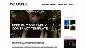 What Violetspell.com website looked like in 2019 (5 years ago)
