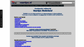 What Vaartips.nl website looked like in 2019 (6 years ago)