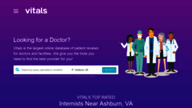 What Vitals.com website looked like in 2019 (5 years ago)