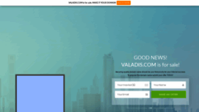 What Valadis.com website looked like in 2019 (5 years ago)