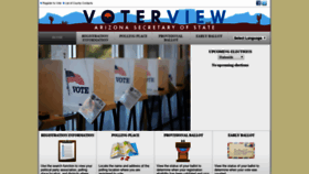 What Voter.azsos.gov website looked like in 2019 (5 years ago)
