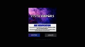 What Vistavapors.com website looked like in 2019 (5 years ago)