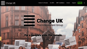 What Voteforchange.uk website looked like in 2019 (7 years ago)