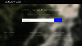 What Video2mp3.biz website looked like in 2019 (4 years ago)