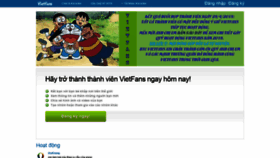 What Vietfans.com website looked like in 2019 (4 years ago)