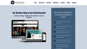 What Visticle.de website looked like in 2019 (4 years ago)