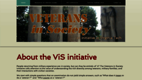 What Veteransinsociety.org website looked like in 2019 (4 years ago)