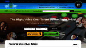 What Voicegiant.com website looked like in 2019 (4 years ago)