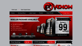 What Venomhosting.services website looked like in 2019 (4 years ago)