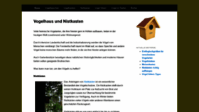 What Vogelhaus-nistkasten.de website looked like in 2019 (4 years ago)