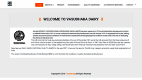 What Vasudharadairy.com website looked like in 2019 (4 years ago)