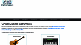 What Virtualmusicalinstruments.com website looked like in 2019 (4 years ago)