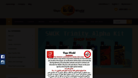 What Vapeworld.ae website looked like in 2019 (4 years ago)