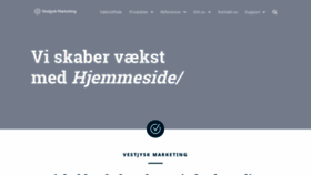 What Vestjyskmarketing.dk website looked like in 2019 (4 years ago)