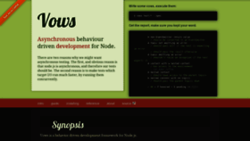 What Vowsjs.org website looked like in 2019 (4 years ago)