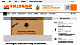 What Volldraht.de website looked like in 2019 (4 years ago)