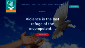 What Violencefreeworld.com website looked like in 2019 (4 years ago)