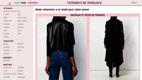 What Vetement-de-tendance.com website looked like in 2019 (4 years ago)