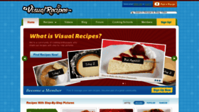 What Visualrecipes.com website looked like in 2019 (4 years ago)