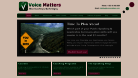 What Voicematters.com website looked like in 2019 (4 years ago)