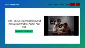 What Videotranslator.ai website looked like in 2019 (4 years ago)