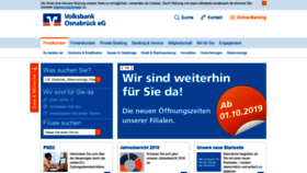 What Volksbank-osnabrueck.de website looked like in 2019 (6 years ago)