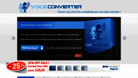 What Voiceconverter.net website looked like in 2019 (4 years ago)