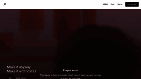 What Vsco.com website looked like in 2019 (4 years ago)