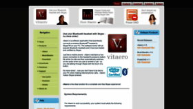 What Vitaero.com website looked like in 2019 (4 years ago)