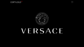 What Versace.certilogo.com website looked like in 2019 (4 years ago)