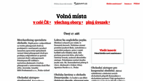 What Volnamista.cz website looked like in 2019 (4 years ago)