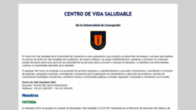 What Vidasaludableudec.cl website looked like in 2019 (4 years ago)