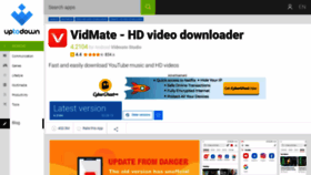 What Vidmate.en.uptodown.com website looked like in 2019 (4 years ago)