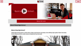 What Virtualhighschool.com website looked like in 2019 (4 years ago)