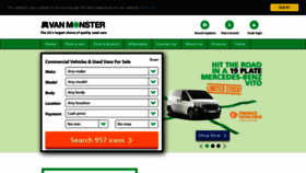 What Vanmonster.com website looked like in 2019 (4 years ago)