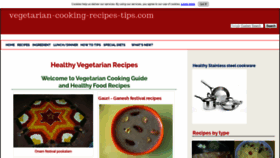 What Vegetarian-cooking-recipes-tips.com website looked like in 2019 (4 years ago)