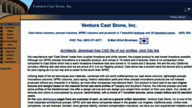What Venturacaststone.com website looked like in 2019 (4 years ago)