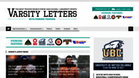 What Varsityletters.ca website looked like in 2019 (4 years ago)