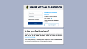 What Vclass.knust.edu.gh website looked like in 2019 (4 years ago)