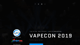 What Vapecon.co.za website looked like in 2019 (4 years ago)