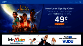 What Vudu.com website looked like in 2019 (4 years ago)